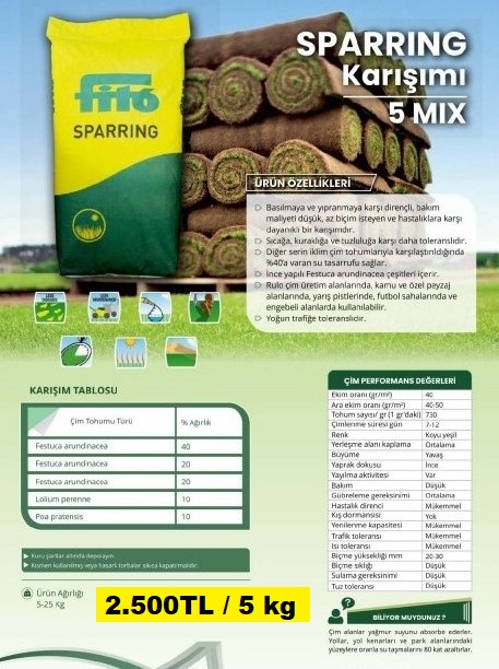 5  fito ÇİM TOHUMU 5 kg